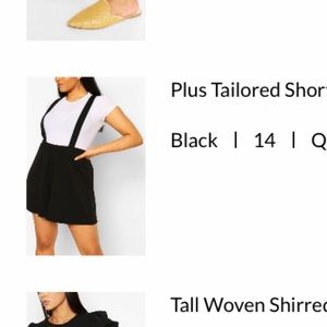 Pinafore romper shorts